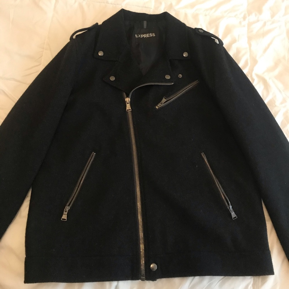 Express fleece rider jacket L black